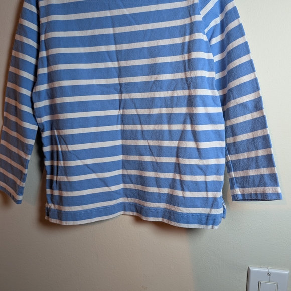 J. Crew Crew Cuts Blue and White Striped Kids Shirt - Picture 7 of 8